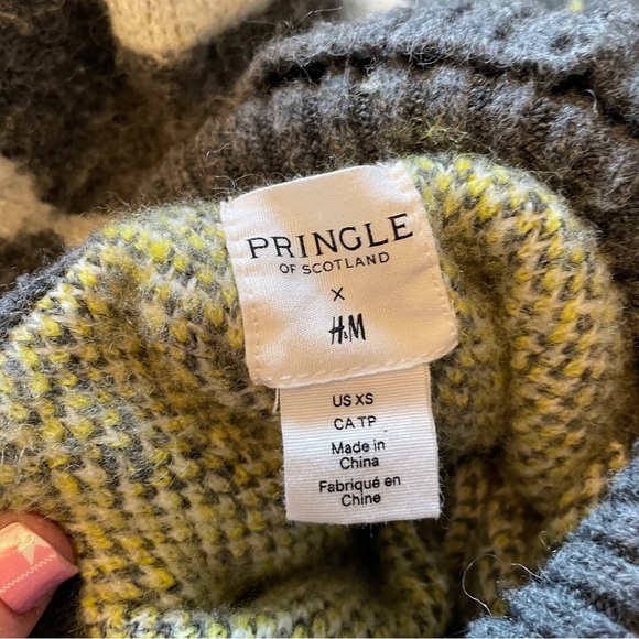 Pringle of Scotland/ H&M Argyle Knit Turtleneck
Sweater Dress XS-Wool Blend - Picture 11 of 13